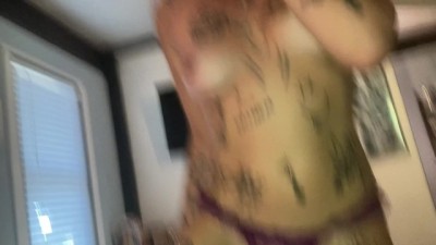 Tattooed Teen Sucks and Swallows in Steamy Blowjob Session