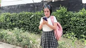 I Run Away From College and Go to My Boyfriend's House to Have Hard Sex and End up Cumming in My Innocent Face