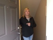 Sexy wife sucks and fucks handyman
