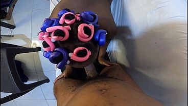 My Huge Black Boobs Swinging While Sucking And Moaning On My Stepdaddy Big Hardcore Cock - Mastermeat1