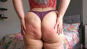 Big Booty Solo Spank Session