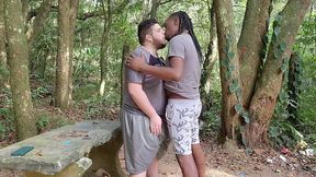 i was fucked in the woods by the black guy and then i gave and received from a well-endowed man