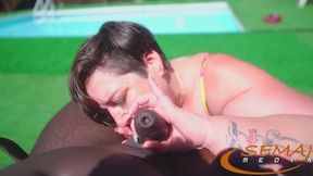 Semaj Media BBW Kylie Likes Sucking Dick by the Pool!