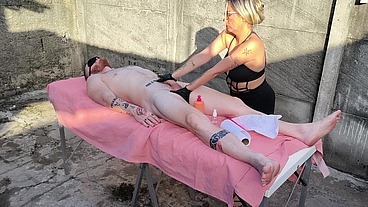 massagem ao ar livre, bora ?