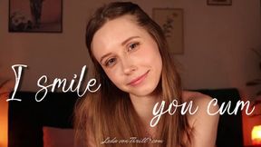 I Smile, You Cum - Face Fetish, Premature Ejaculation, Verbal Humiliation - A Femdom POV Clip by Leda von Thrill - HD Video MP4 1920 x 1080p