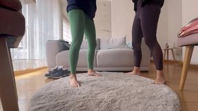 lucha femenina de pies