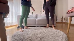 lucha femenina de pies