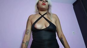 Spanish Domme Bitch Pegs & Humiliates Loser in Kinky JOI Fuckery