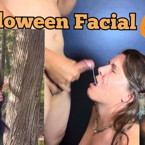 Halloween BIG COCK Cum In Mouth Facial by Horny Wet Witch