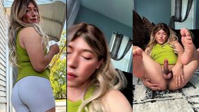 fannyfemmboi being a naughty sissy, this whore loves to show off in public, she touches herself until she gets a creamy and delicious cumshot
