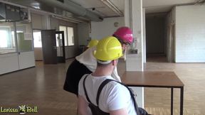 Construction Sites Threesome with the Kinky Boss!