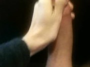 Edging then erupting cum without touching tip, ruined orgasm.