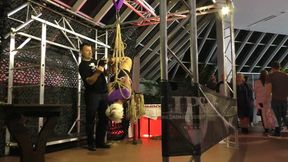 Lena King - Shibari Suspension in Public - Full Clip mp4