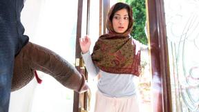 ”Hijab teen getting some black shaft”