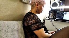 Sexy MILAIMEE sucks huge cock&#x1F32D; #42 like a pro!