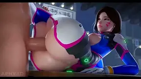 D.Va, Mercy Kiriko Share Steamy Triple Threat Encounter in Overwatch HQ