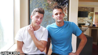 Fellatio, masturbacja, wytrysk, kutasy, owłosione, piękne – młody amator Adrian Monroe, ruchany w dupę