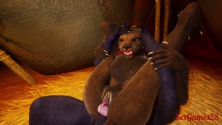 Furry porn from Wild Life fucking between races and squirting