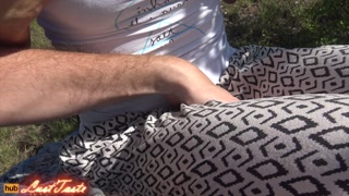 Double cumshot in the forbidden quarry amateur risky outdoor! LustTaste 4K