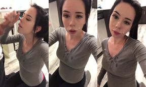Asian Babe Camgirl Cum Cumshot Cute Ellie Leen Facial Petite Webcam Porn GIF by camempiree