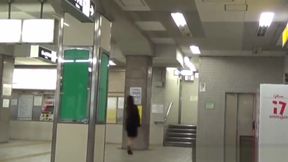 Asian pee in squat toilet