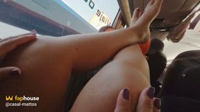 Couple on the Bus: Filth, Flashing and Cumming Mid-trip