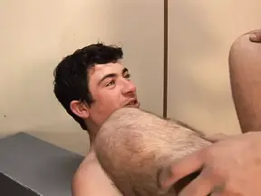 Locker room sex with two gay guys