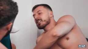 Passionate Threesome ~ Malik Delgaty Gets Wild with Two Hung Studs