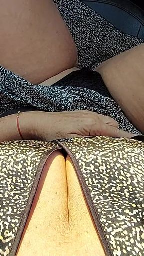 Must-see moment from &quot;Stepmom in heels and short skirt teases in public on the way to the office. part 1&quot;