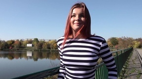 Easygoing Russian babe Renata Fox gives up her pussy for some cash