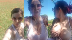 en ce vendredi apres-midi une petite balade en velo pour admirer les champs de...