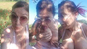 en ce vendredi apres-midi une petite balade en velo pour admirer les champs de...