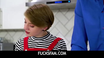 FucksFam -  A teen fingered then fucked by stepdad