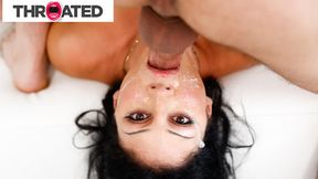MILF Queenie Sateen receives deepthroated hard and messy