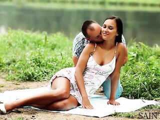 Boy and Female Bffs Discover Comfort in Every Other's Bodies by the River