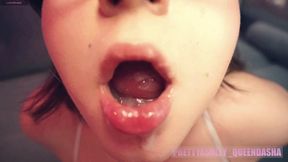 Nasty Whore Swallows My Cum
