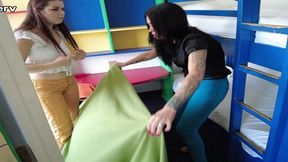 anastasia rose gets diapered by luna dawn for wetting pants