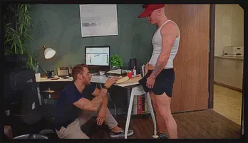 Carter Woods & Trevor Brooks - Hot Office Encounter