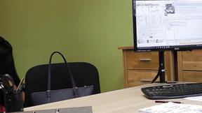 ”Rich young lady strikes a deal by getting her muff struck”