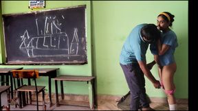 Indian Couples Sex in Uniform After the Class