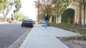 Cute Maia Rubs Her Tempting Pussy While Cruising in the Car