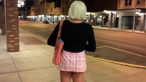 Amazing hot slut sissy short skirt panties