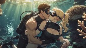 Coral Crevice Scuba Sex | Intense Underwater Breath Hold & Deep Passion
