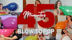 You stayed for 45 Minutes of Pure B2P - BlackcatGirlfriend Looner