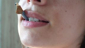 Giantess stepsister sucks like a candy and puts it in her pussy then fucks me because I'm tiny