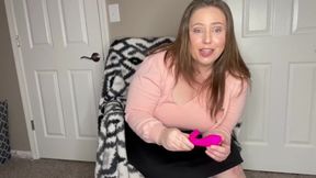 Real BBW MILF Cleans Kitchen While Using Lovense Flexer Vibrator - Kinky Katie