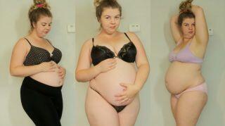 Pregnant Bra Modelling 2