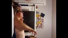 Homemade amateur BBBW gets a messy facial