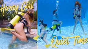 Horny Girl Quiet Time - Scuba Tank Humping & Underwater Masturbation - Jasper Reed