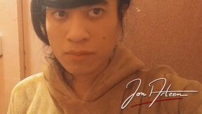 Jon Arteen pees in the toilet thinking of you (cute twink gay porn for pee fetishists)